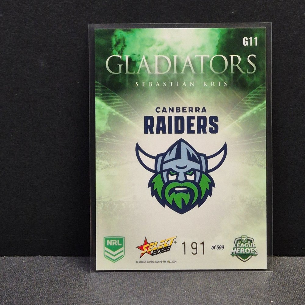 2026 NRL League Heroes - Gladiators - G11 - Sebastian Kris