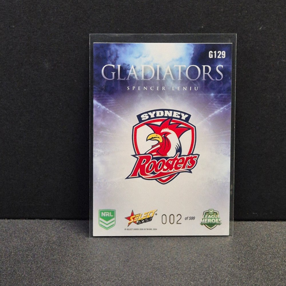 2026 NRL League Heroes - Gladiators - G129 - Spencer Leniu