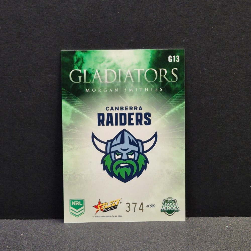 2026 NRL League Heroes - Gladiators - G13 - Morgan Smithies