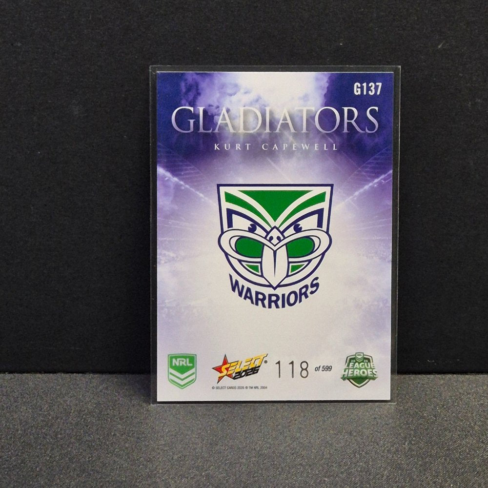 2026 NRL League Heroes - Gladiators - G137 - Kurt Capewell