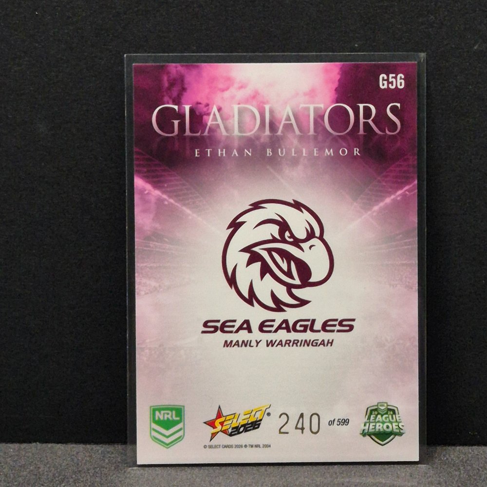 2026 NRL League Heroes - Gladiators - G56 - Ethan Bullemor