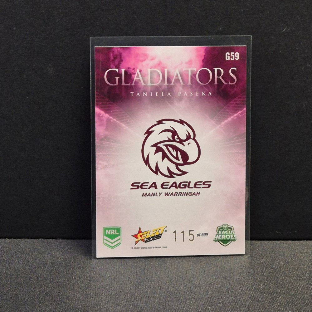 2026 NRL League Heroes - Gladiators - G59 - Taniela Paseka