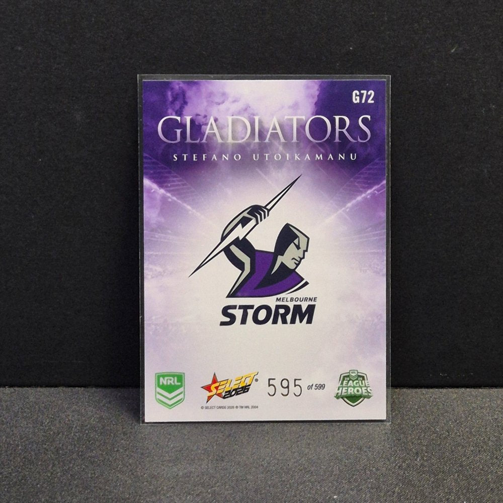 2026 NRL League Heroes - Gladiators - G72 - Stefano Utoikamanu