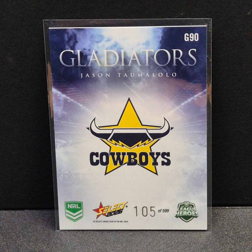 2026 NRL League Heroes - Gladiators - G90 - Jason Taumalolo