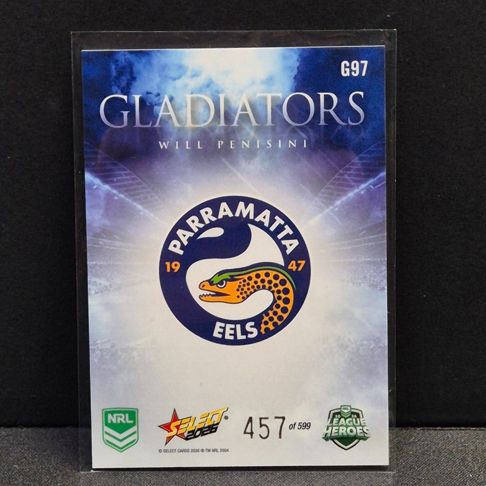 2026 NRL League Heroes - Gladiators - G97 - Will Penisini