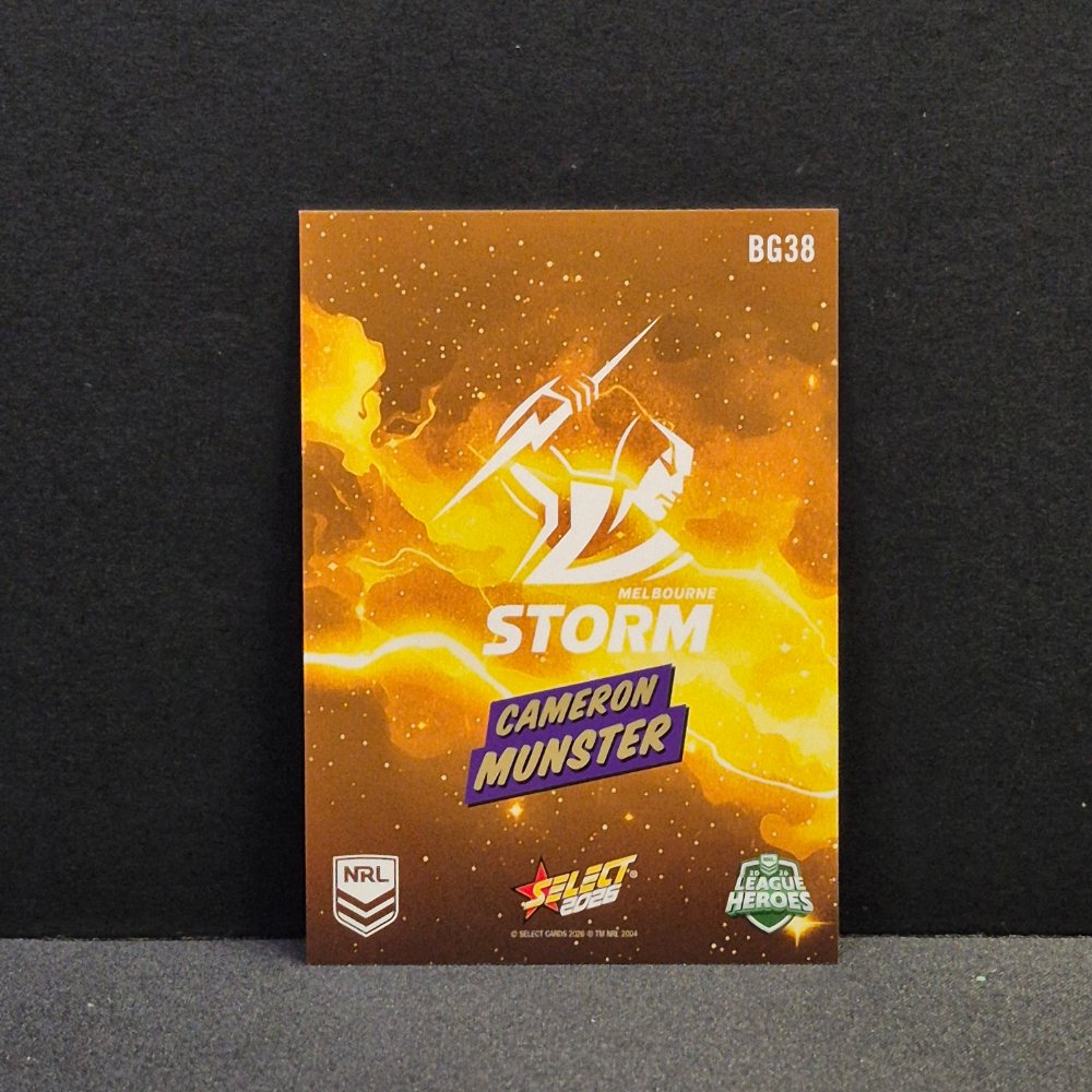 2026 NRL League Heroes - Bang Gold - BG38 - Cameron Munster