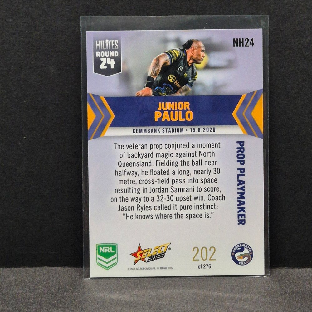 2026 NRL League Heroes - Hilites - Round 24 - NH24 - Junior Paulo