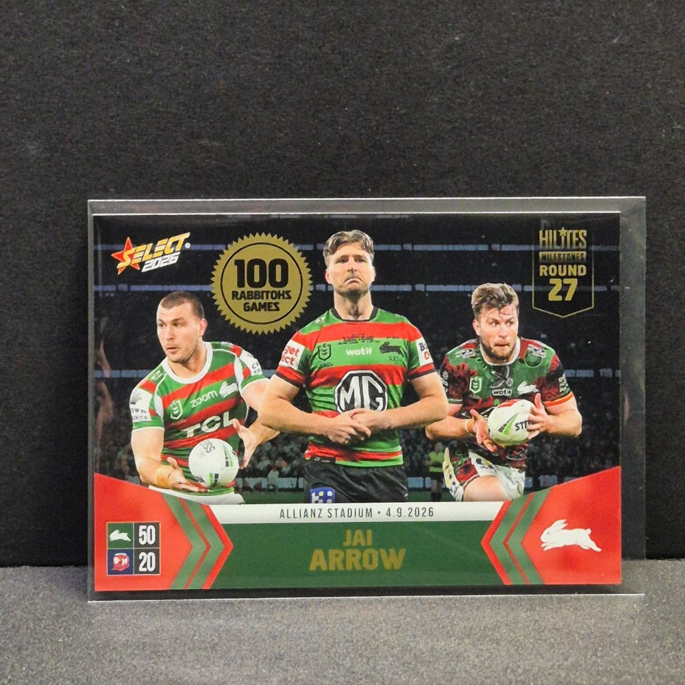 2026 NRL League Heroes - Hilites - Round 27 - NH27 - Jai Arrow 100 Games