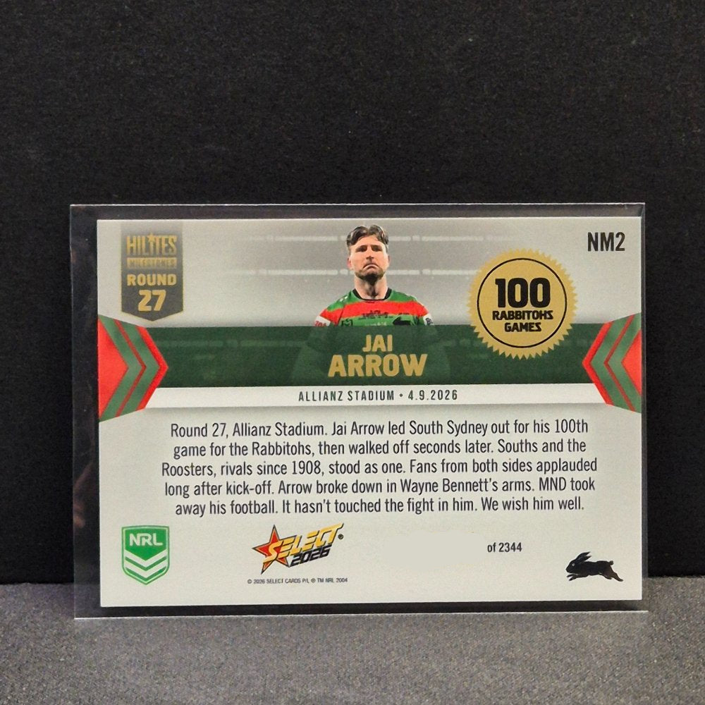 2026 NRL League Heroes - Hilites - Round 27 - NH27 - Jai Arrow 100 Games