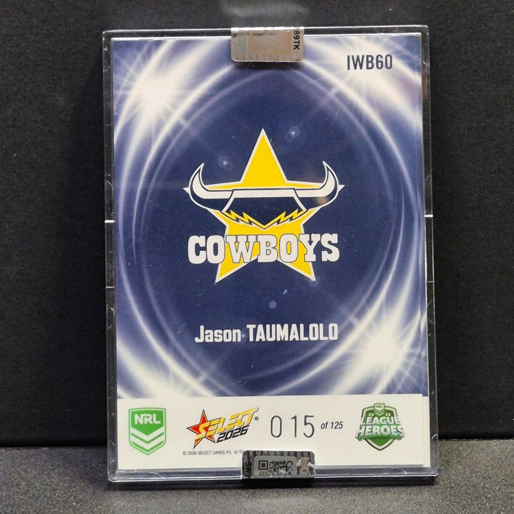 2026 NRL League Heroes - Instant Win Base Set - IWB55-60 - North Queensland Cowboys