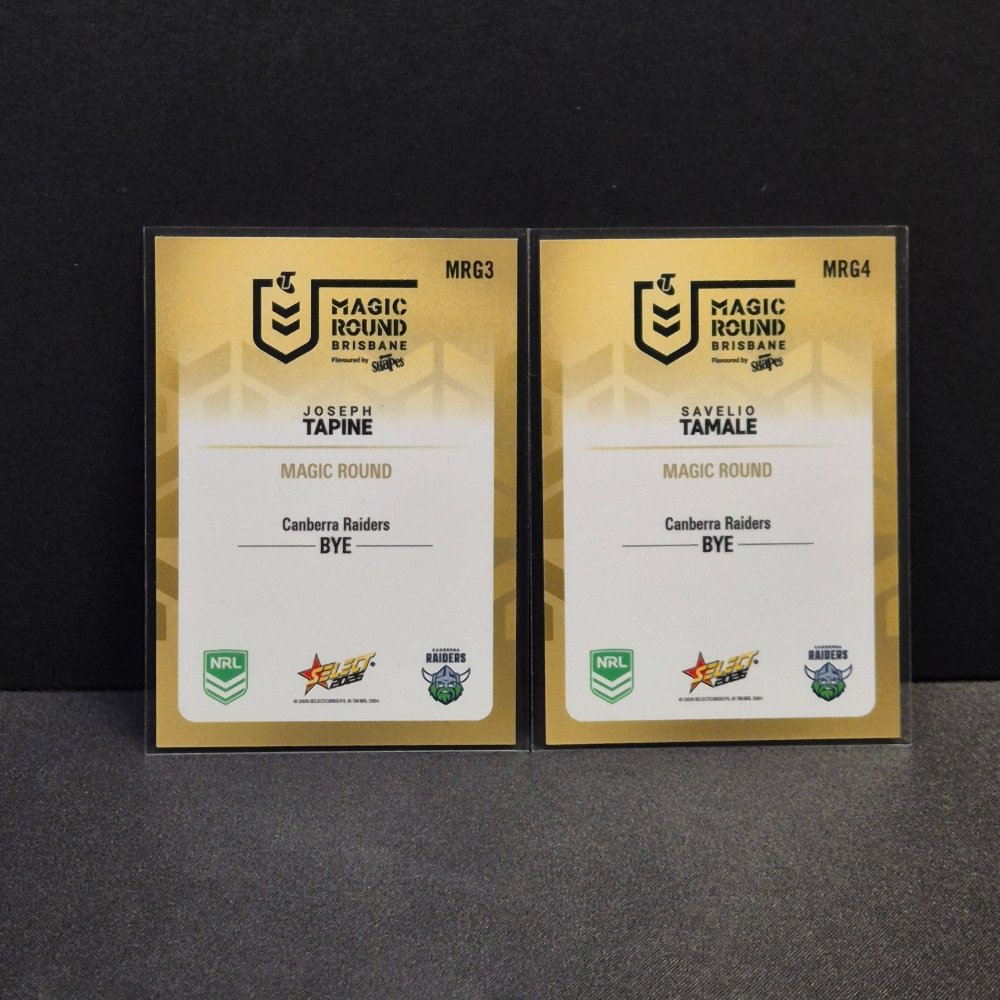 2026 NRL Magic Round Cards - Limited Edition  - Gold Team Players - Canberra