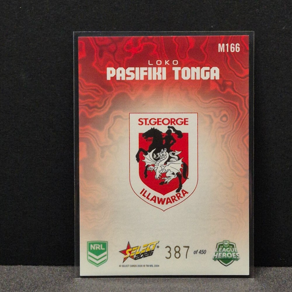 2026 NRL League Heroes - Mercury - M166 - Loko Pasifiki Tonga