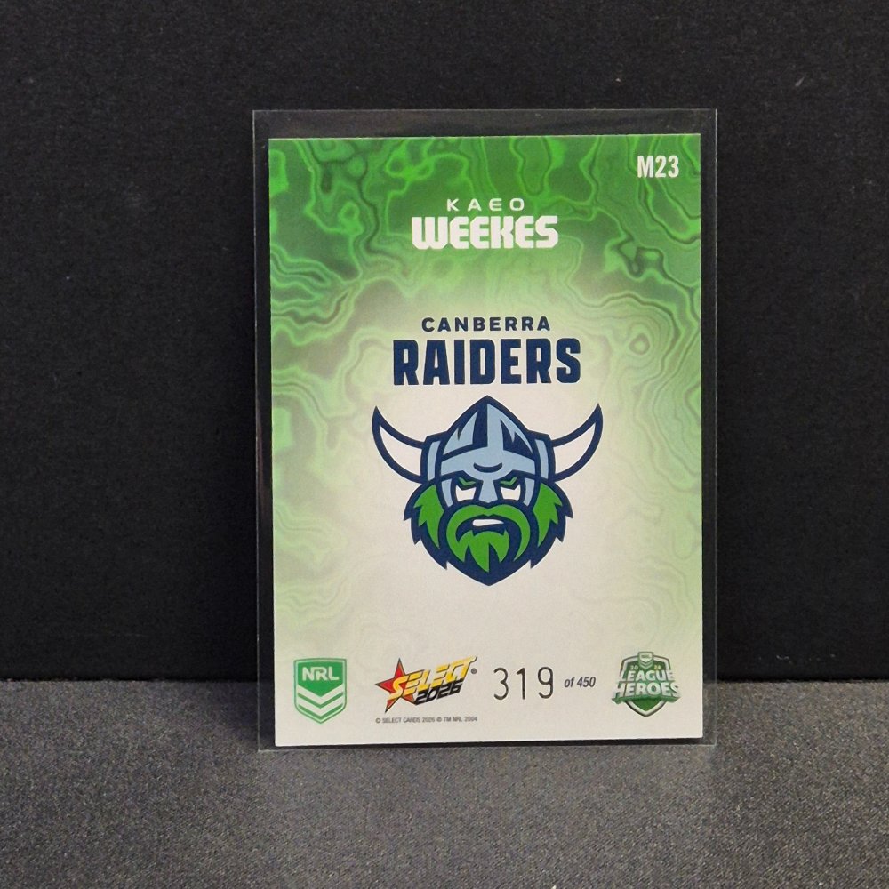 2026 NRL League Heroes - Mercury - M23 - Kaeo Weekes