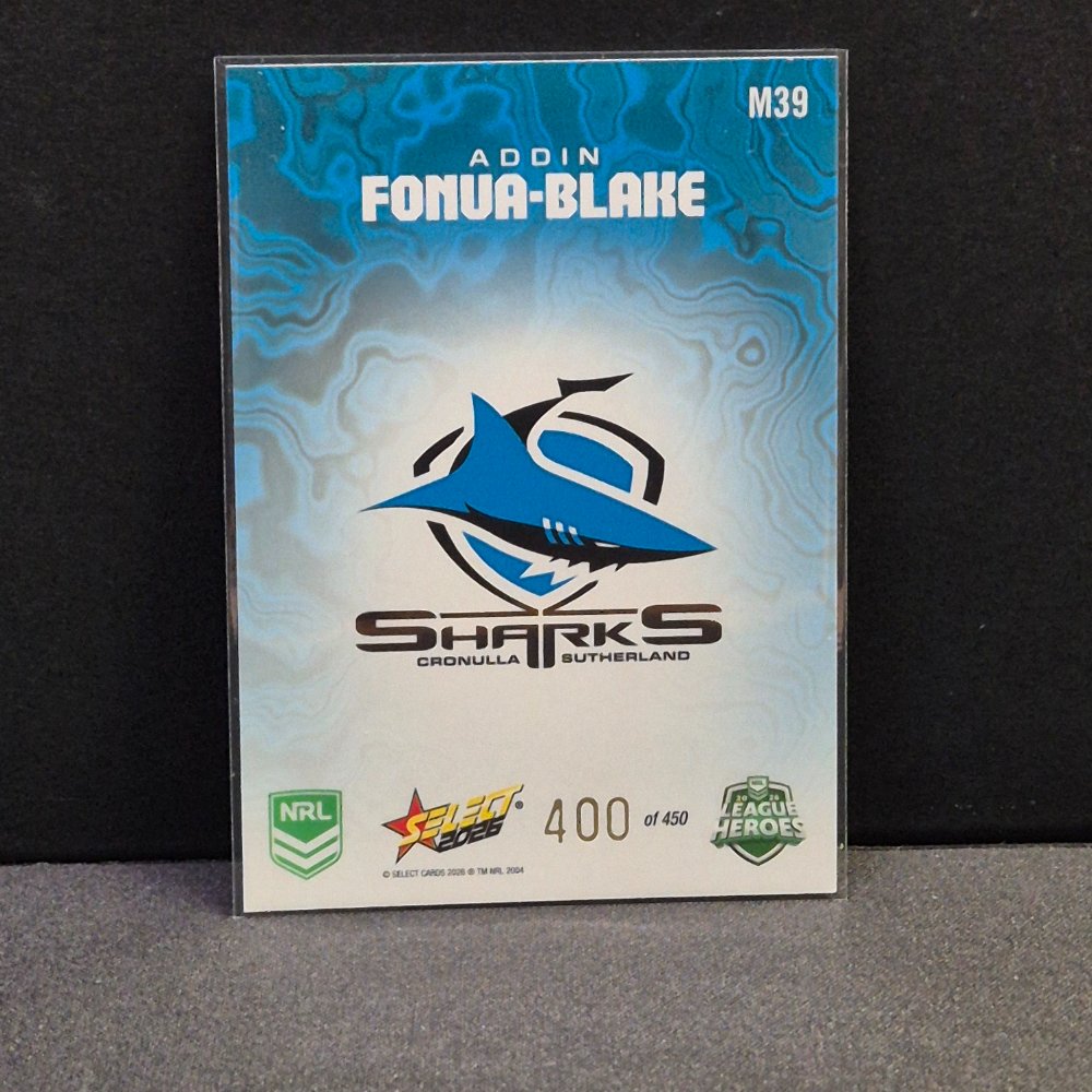 2026 NRL League Heroes - Mercury - M39 - Addin Fonua-Blake