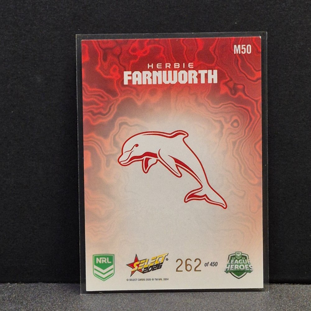 2026 NRL League Heroes - Mercury - M50 - Herbie Farnworth