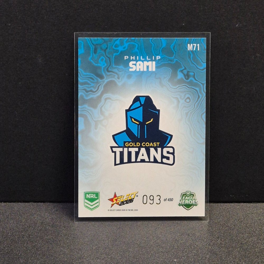 2026 NRL League Heroes - Mercury - M71 - Phillip Sami
