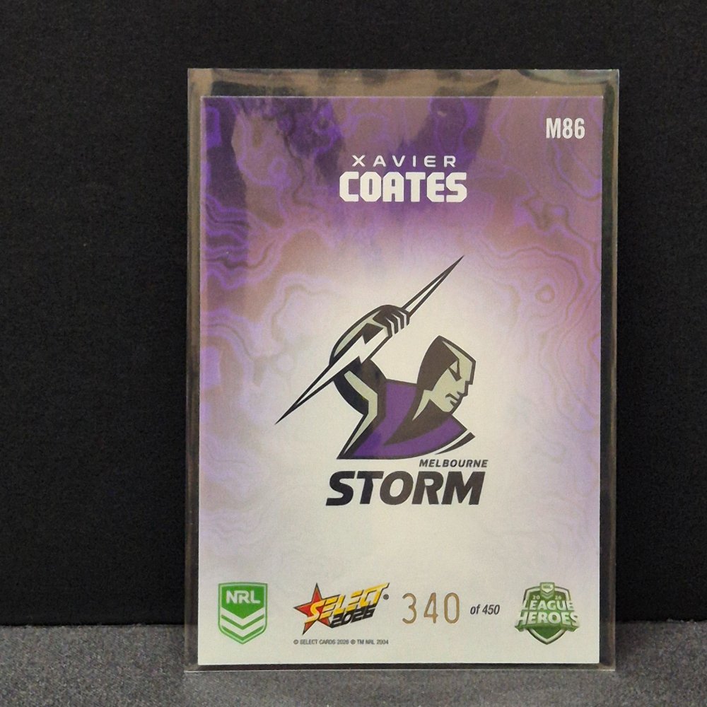 2026 NRL League Heroes - Mercury - M86 - Xavier Coates