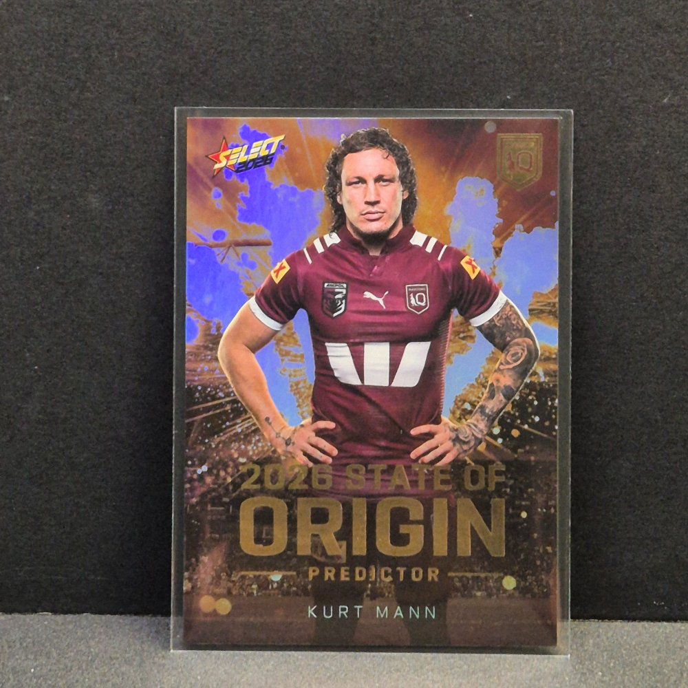 2026 NRL League Heroes - State of Origin Predictor Gold - SPG33 - Queensland - Kurt Mann