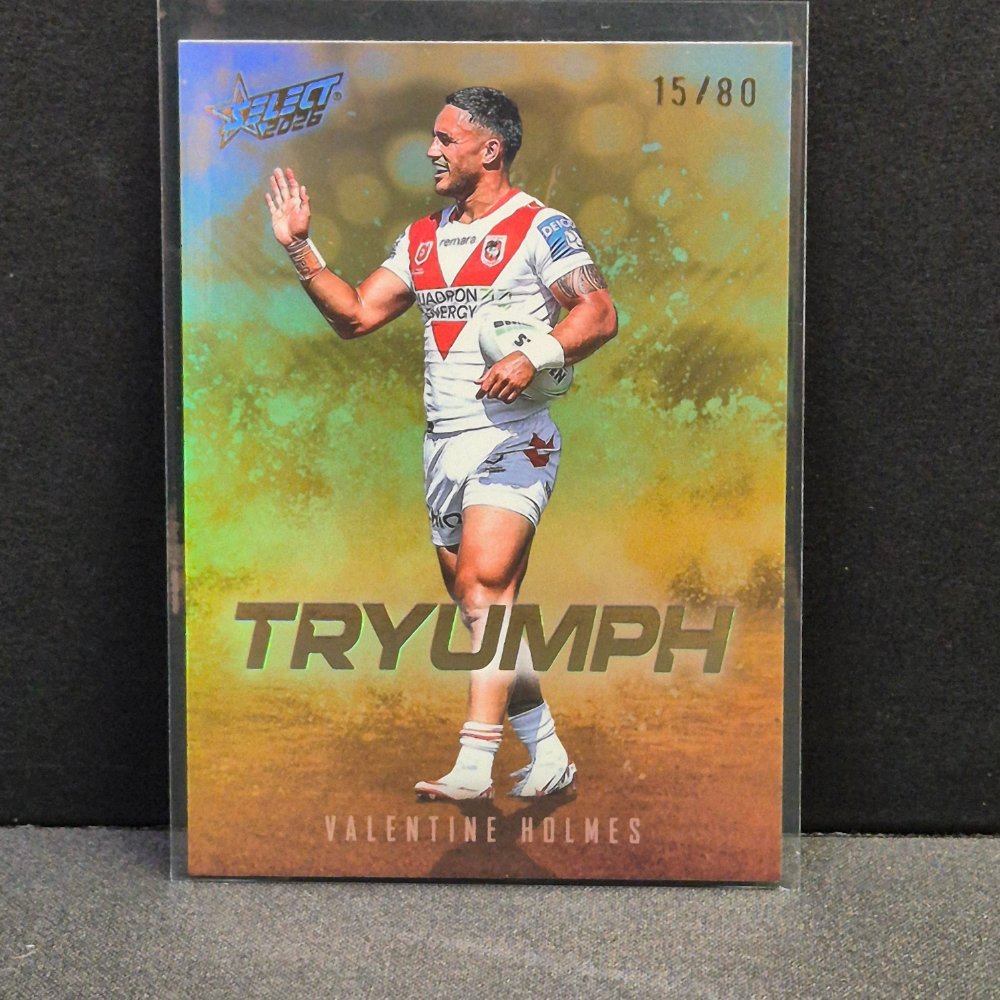 2026 NRL League Heroes - Tryumph - Gold - TG80 - Valentine Holmes