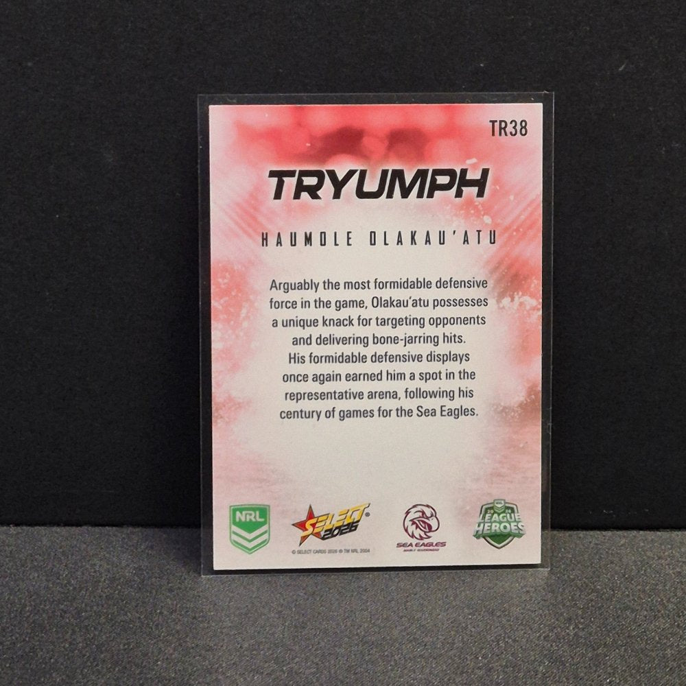 2026 NRL League Heroes - Tryumph - Red - TR38 - Haumole Olakau'atu