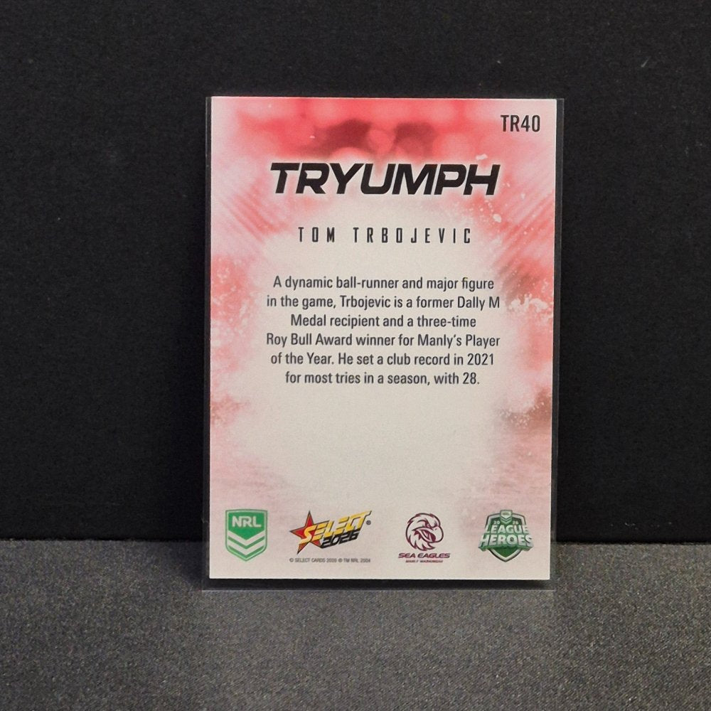 2026 NRL League Heroes - Tryumph - Red - TR40 - Tom Trbojevic