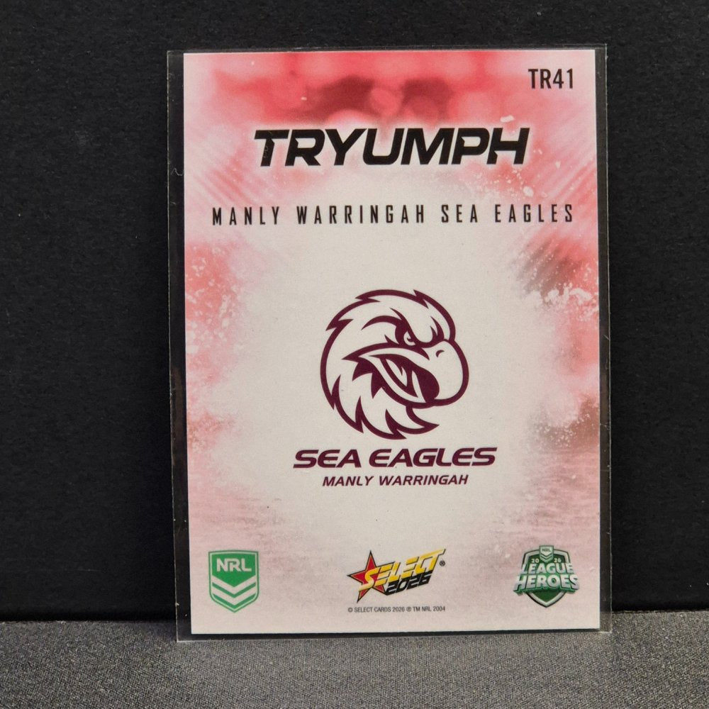 2026 NRL League Heroes - Tryumph - Red - TR41 - Manly Warringah Sea Eagles