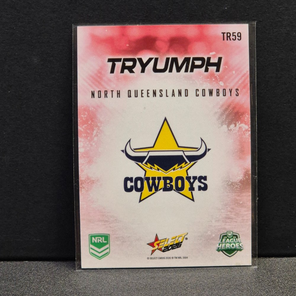 2026 NRL League Heroes - Tryumph - Red - TR59 - North Queensland Cowboys