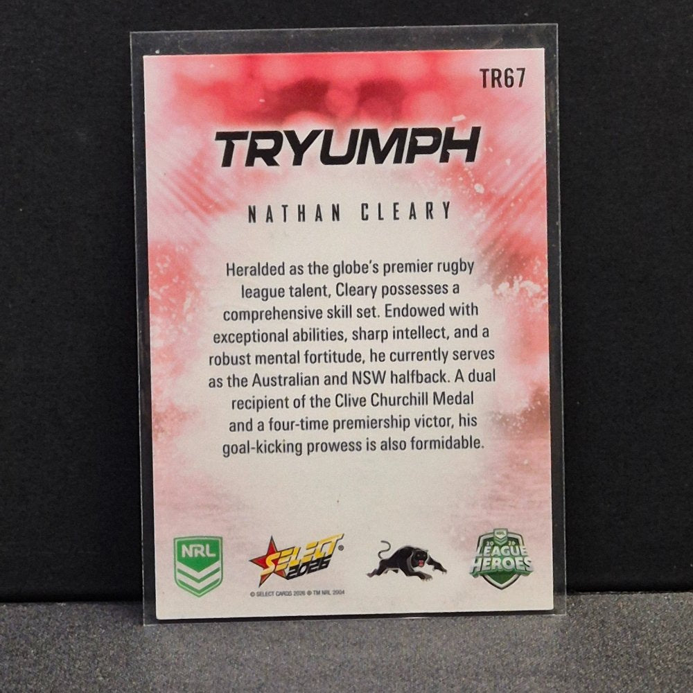 2026 NRL League Heroes - Tryumph - Red - TR67 - Nathan Cleary