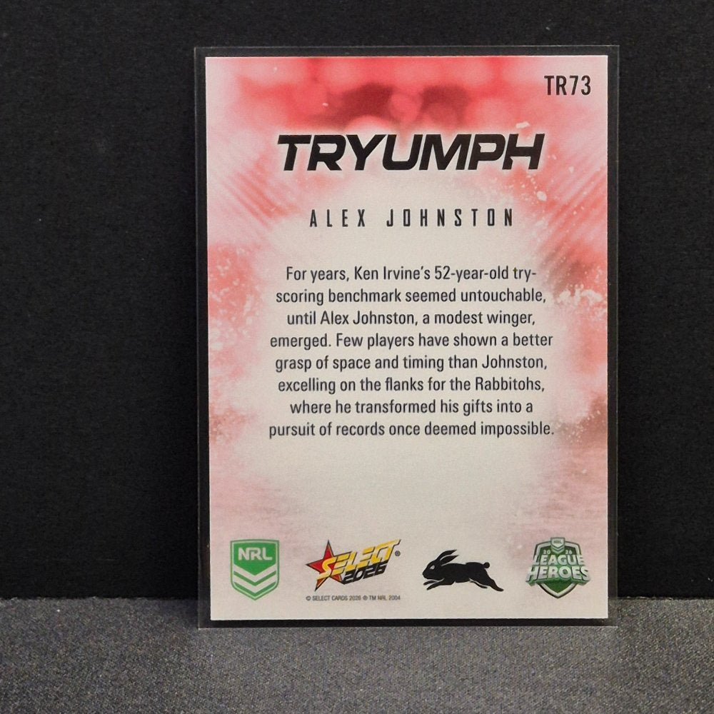 2026 NRL League Heroes - Tryumph - Red - TR73 - Alex Johnston