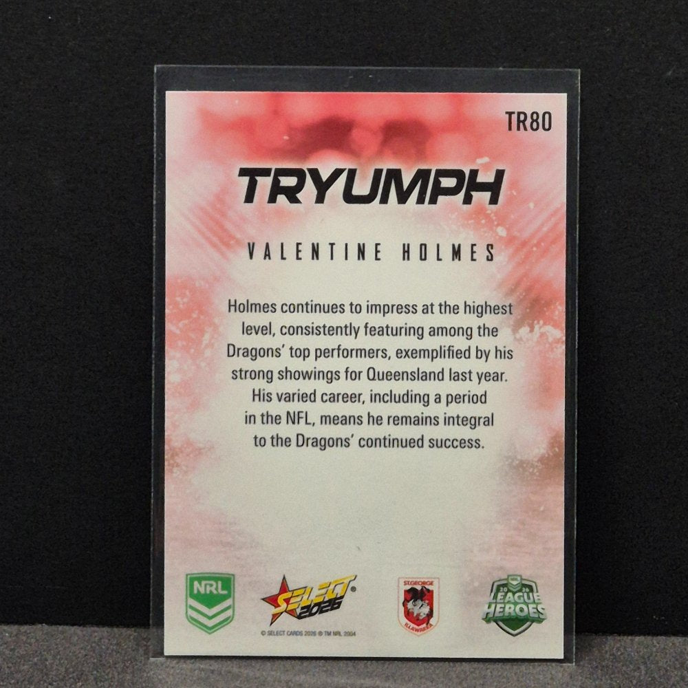 2026 NRL League Heroes - Tryumph - Red - TR80 - Valentine Holmes
