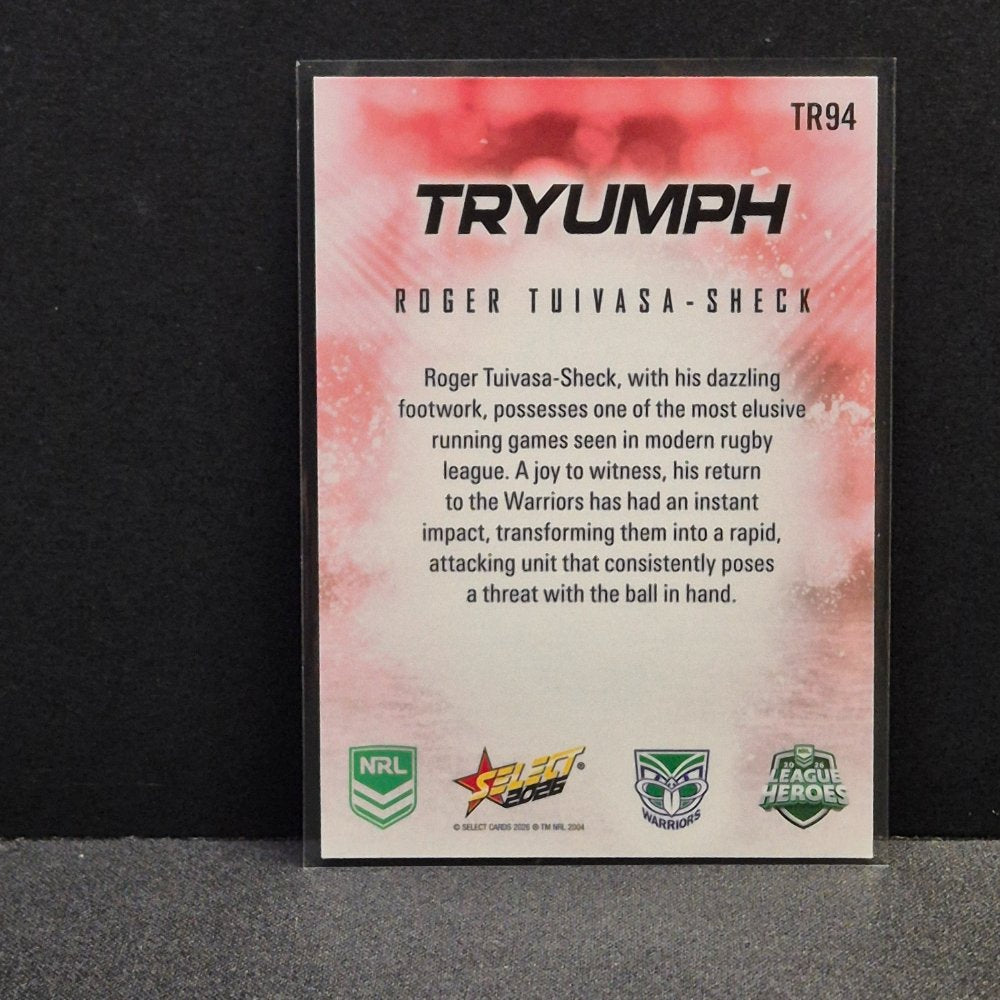 2026 NRL League Heroes - Tryumph - Red - TR94 - Roger Tuivasa-Sheck