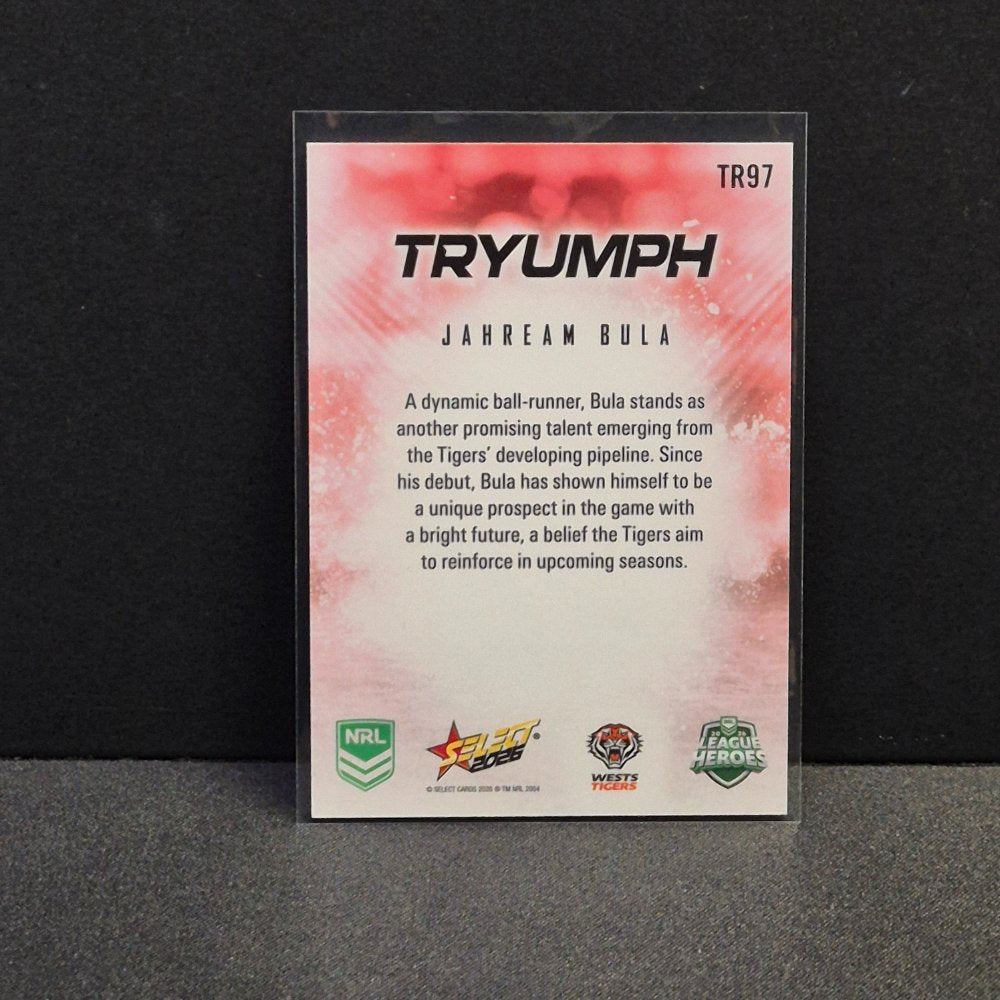 2026 NRL League Heroes - Tryumph - Red - TR97 - Jahream Bula