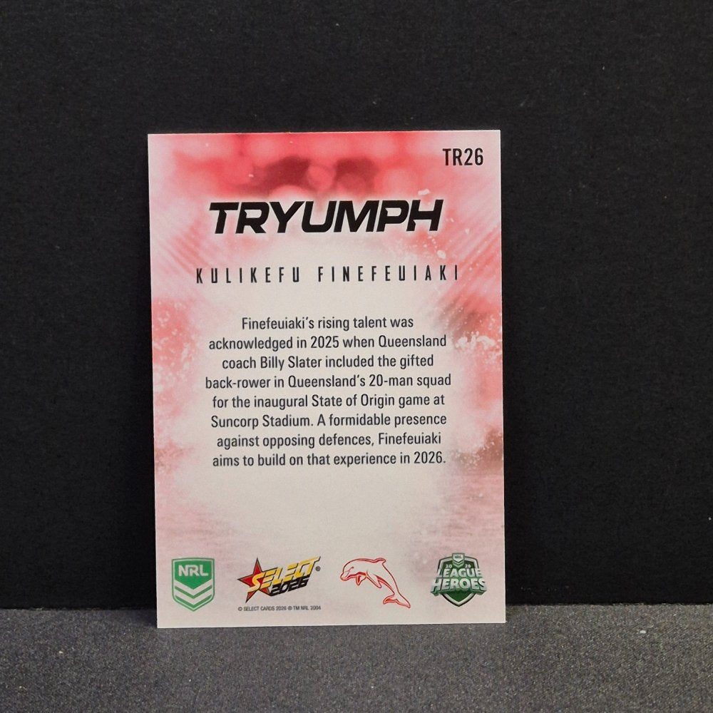 2026 NRL League Heroes - Tryumph - Red - TR26 - Kulikefu Finefeuiaki