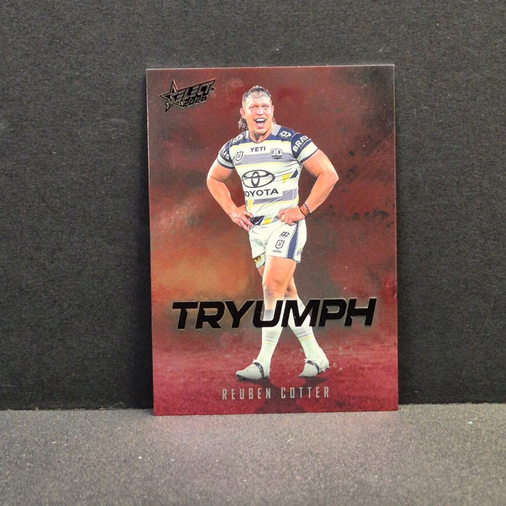 2026 NRL League Heroes - Tryumph - Red - TR55 - Reuben Cotter