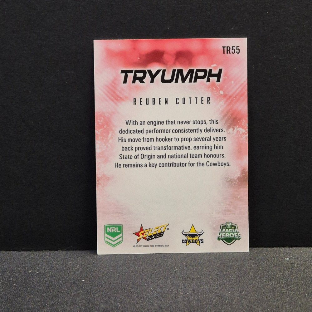 2026 NRL League Heroes - Tryumph - Red - TR55 - Reuben Cotter