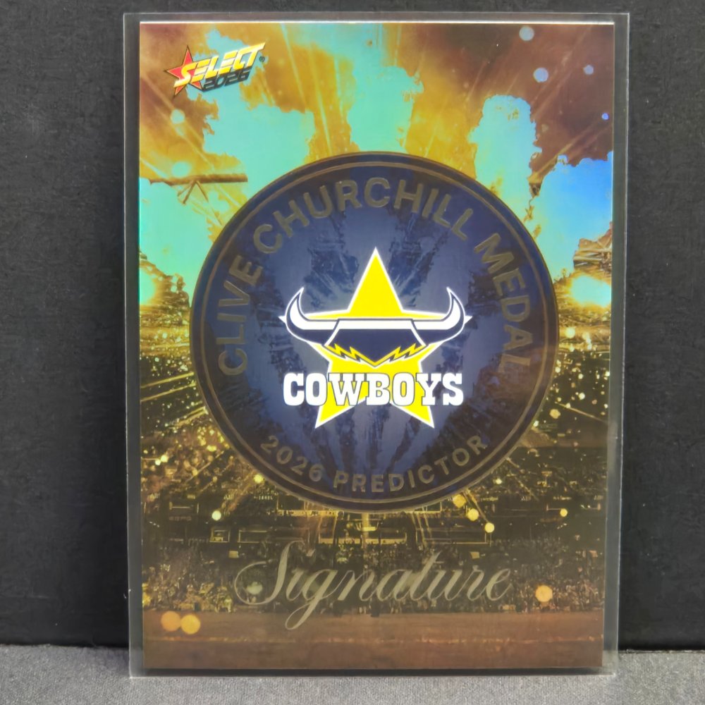 2026 NRL League Heroes - Clive Churchill Medal - Gold - CPG10 - North Queensland Cowboys