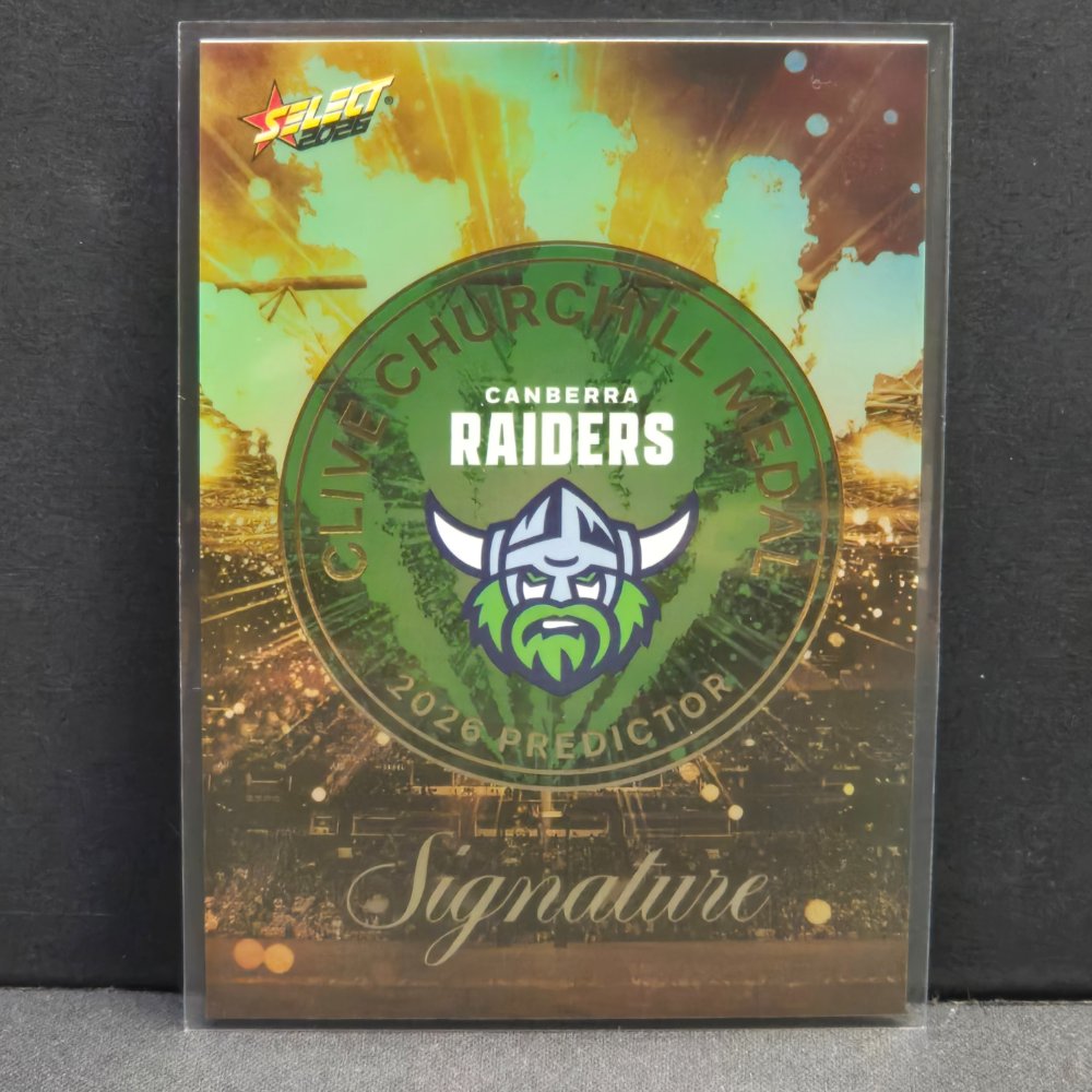 2026 NRL League Heroes - Clive Churchill Medal - Gold - CPG2 - Canberra Raiders