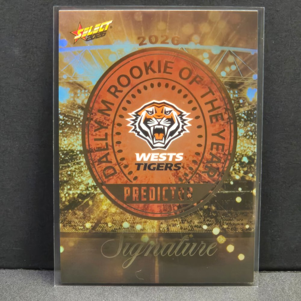 2026 NRL League Heroes - Dally M Rookie Predictor - Gold - RPG17 - Wests Tigers