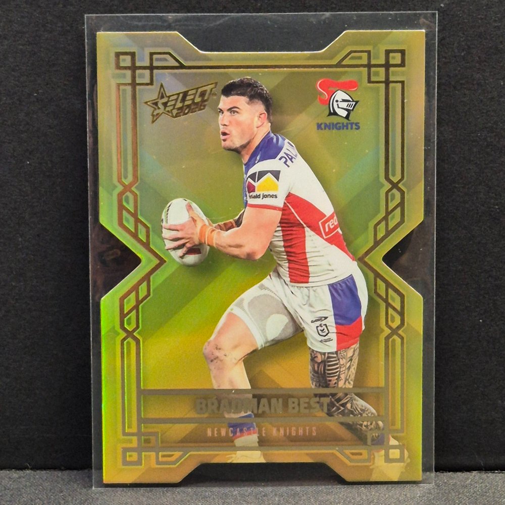 2026 NRL League Heroes Hobby - Colours Diecut - Gold- CDG105 - Bradman Best