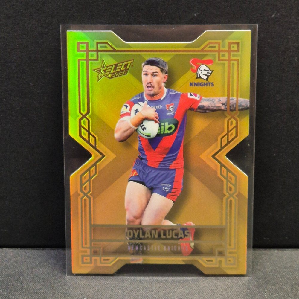 2026 NRL League Heroes Hobby - Colours Diecut - Gold- CDG110 - Dylan Lucas