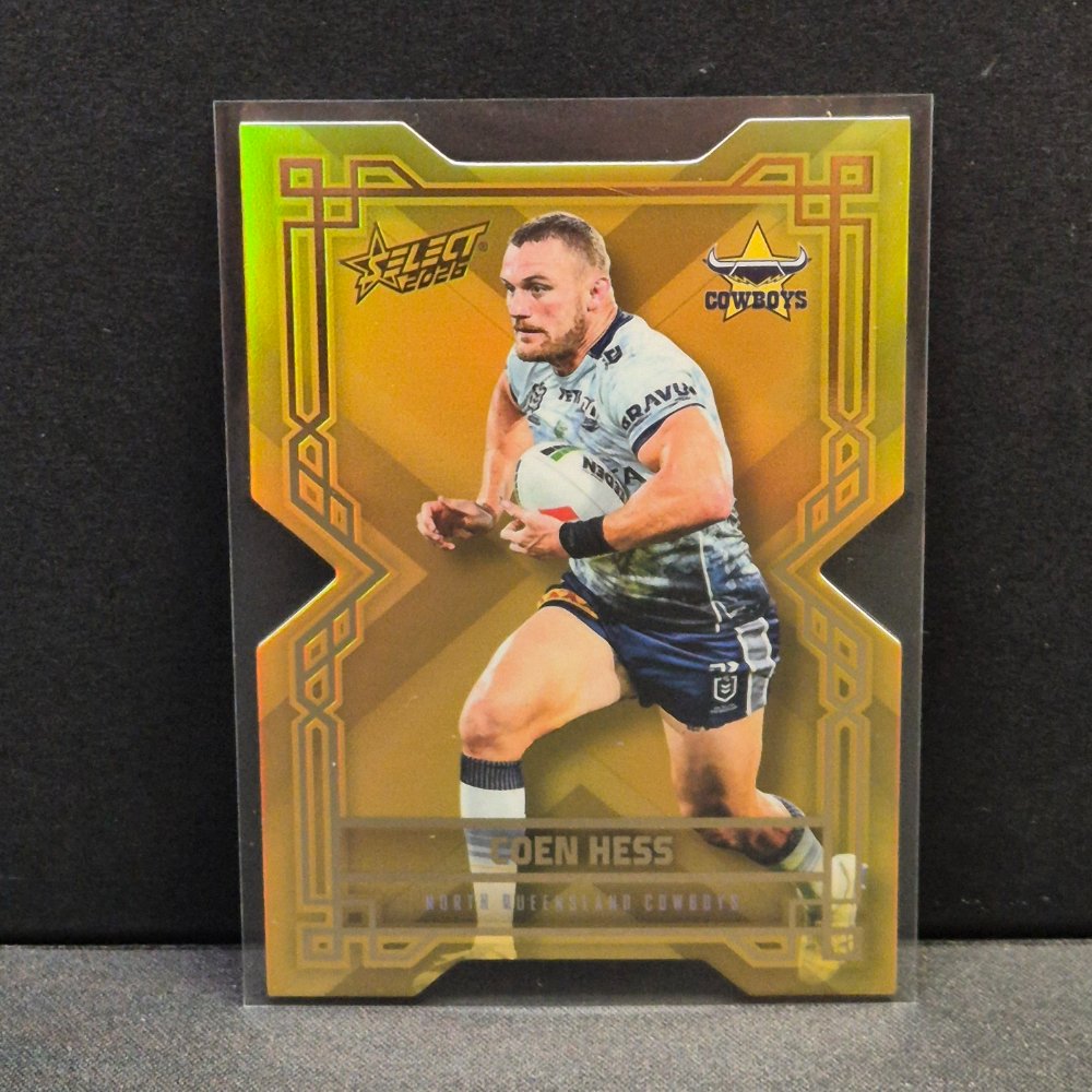 2026 NRL League Heroes Hobby - Colours Diecut - Gold- CDG123 - Coen Hess