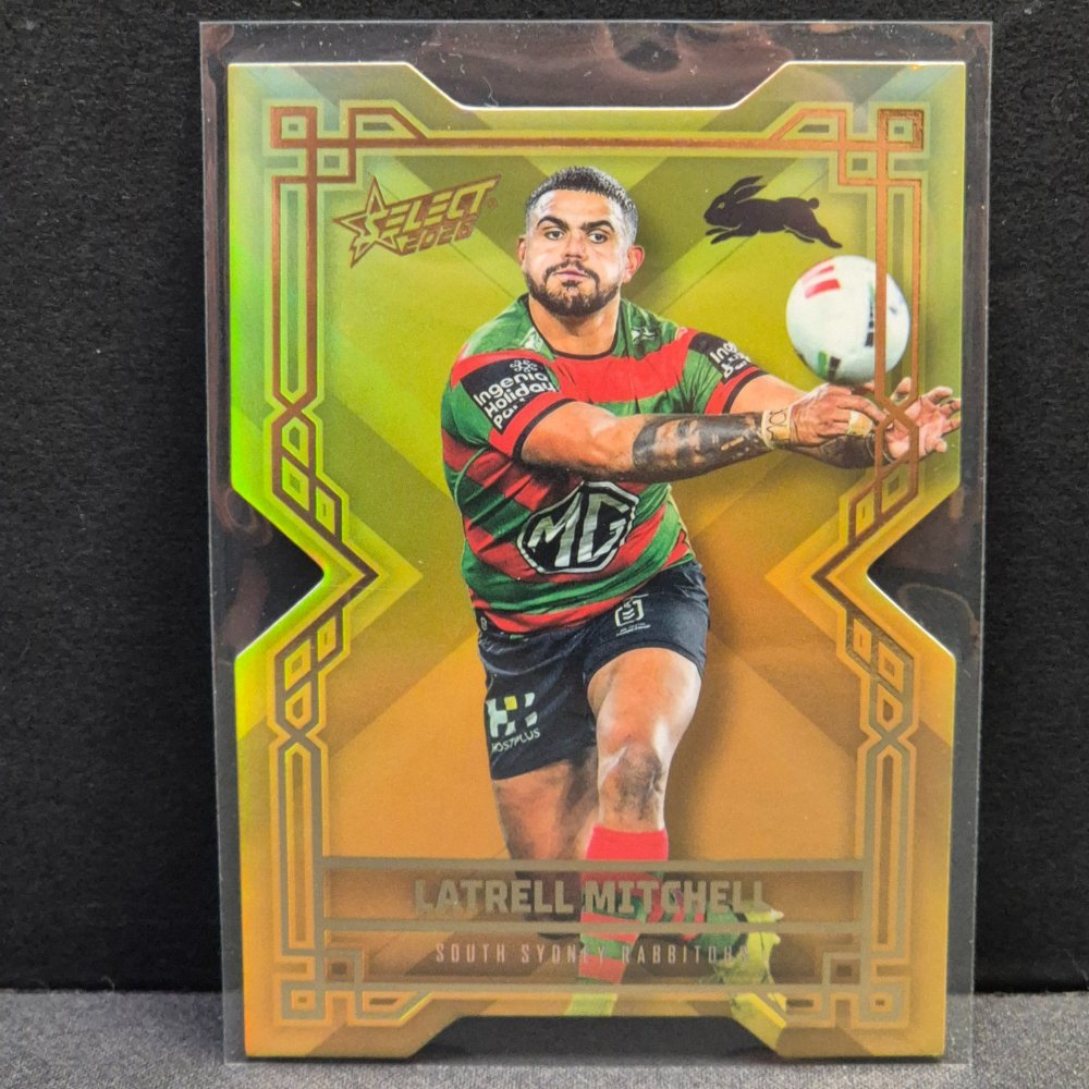 2026 NRL League Heroes Hobby - Colours Diecut - Gold- CDG164 - Latrell Mitchell