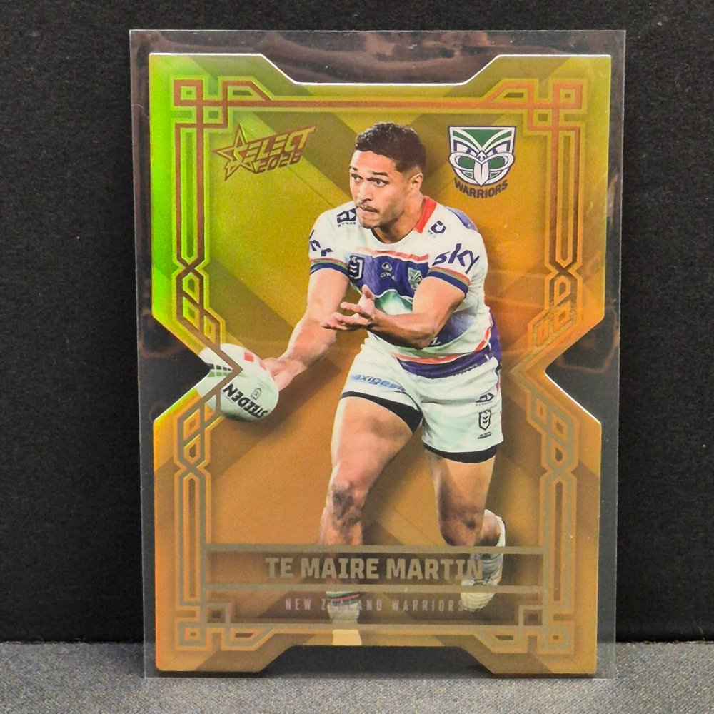 2026 NRL League Heroes Hobby - Colours Diecut - Gold- CDG203 - Te Maire Martin