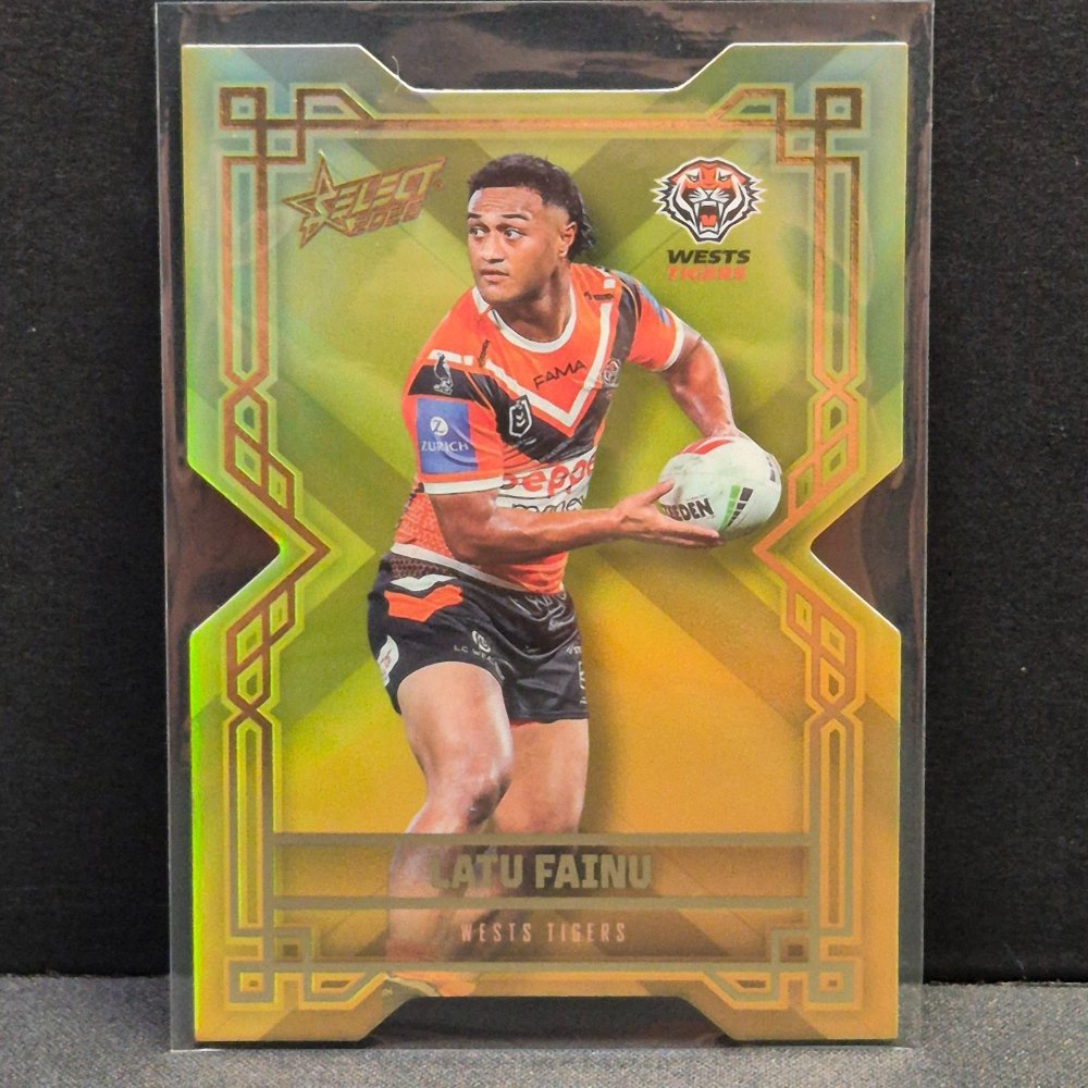 2026 NRL League Heroes Hobby - Colours Diecut - Gold- CDG211 - Latu Fainu