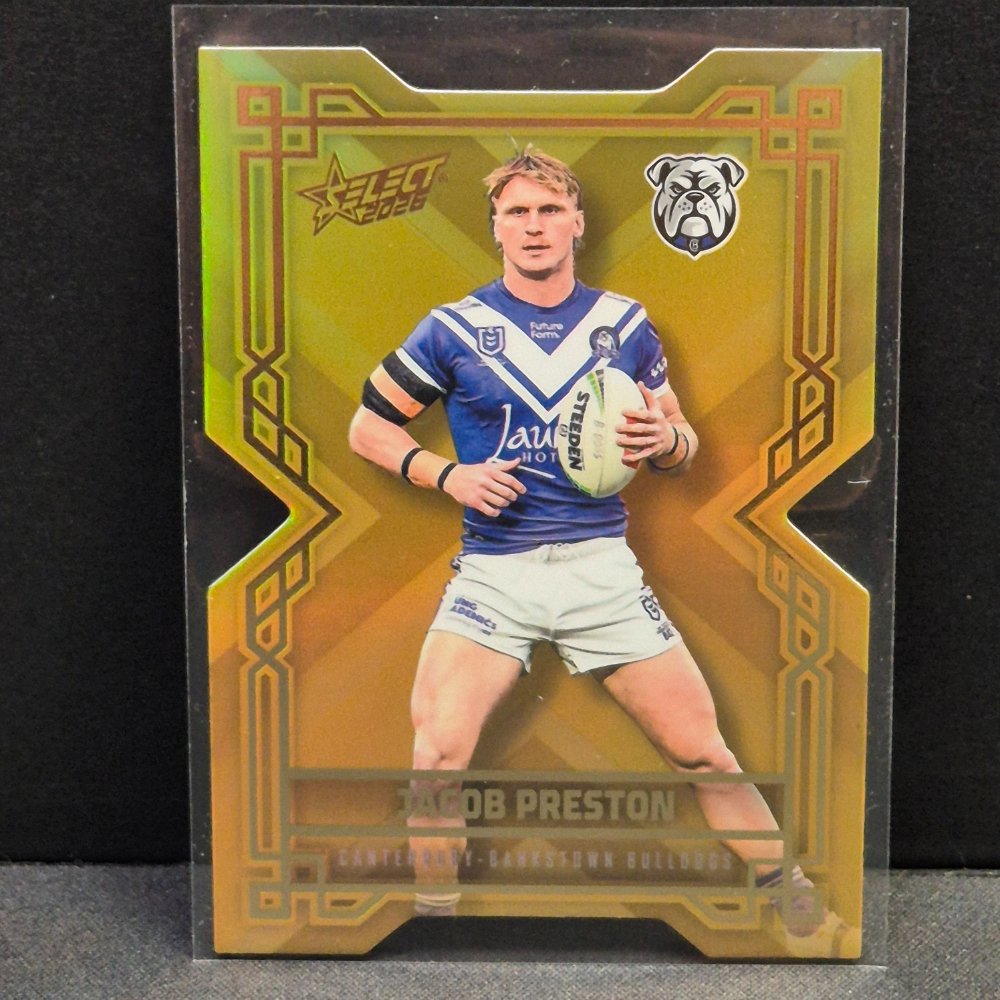 2026 NRL League Heroes Hobby - Colours Diecut - Gold- CDG36 - Jacob Preston