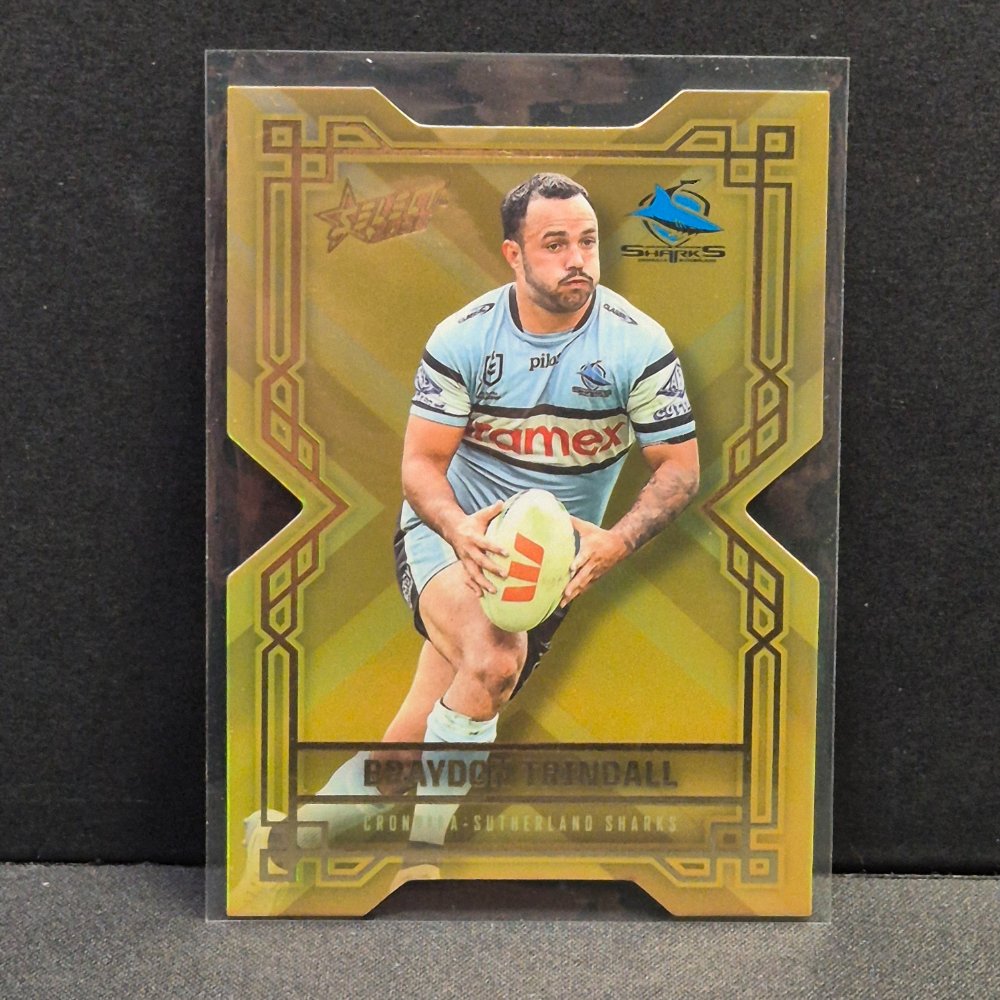 2026 NRL League Heroes Hobby - Colours Diecut - Gold- CDG51 - Braydon Trindall