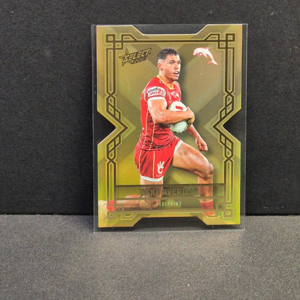 2026 NRL League Heroes Hobby - Colours Diecut - Gold- CDG53 - Jake Averillo