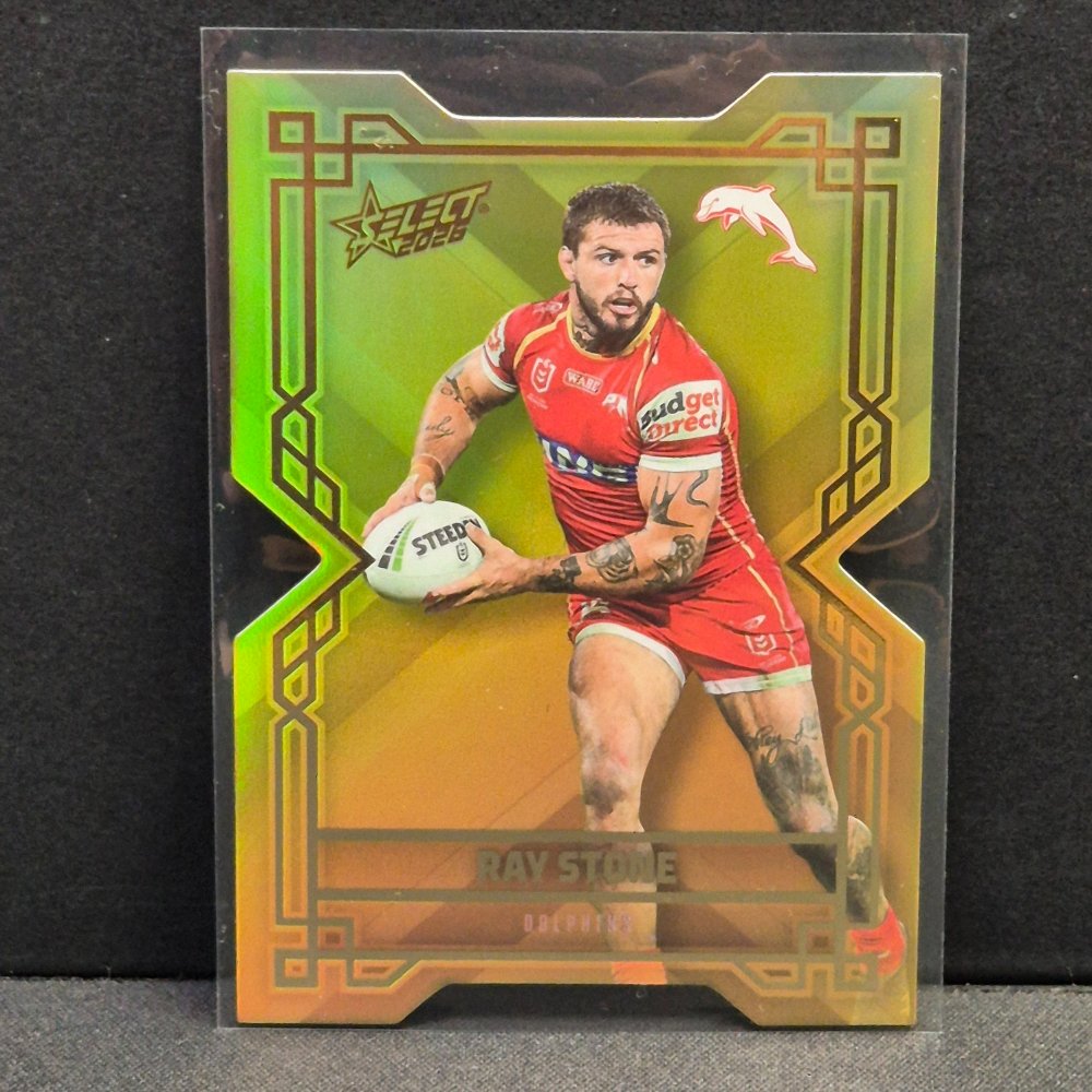 2026 NRL League Heroes Hobby - Colours Diecut - Gold- CDG64 - Ray Stone