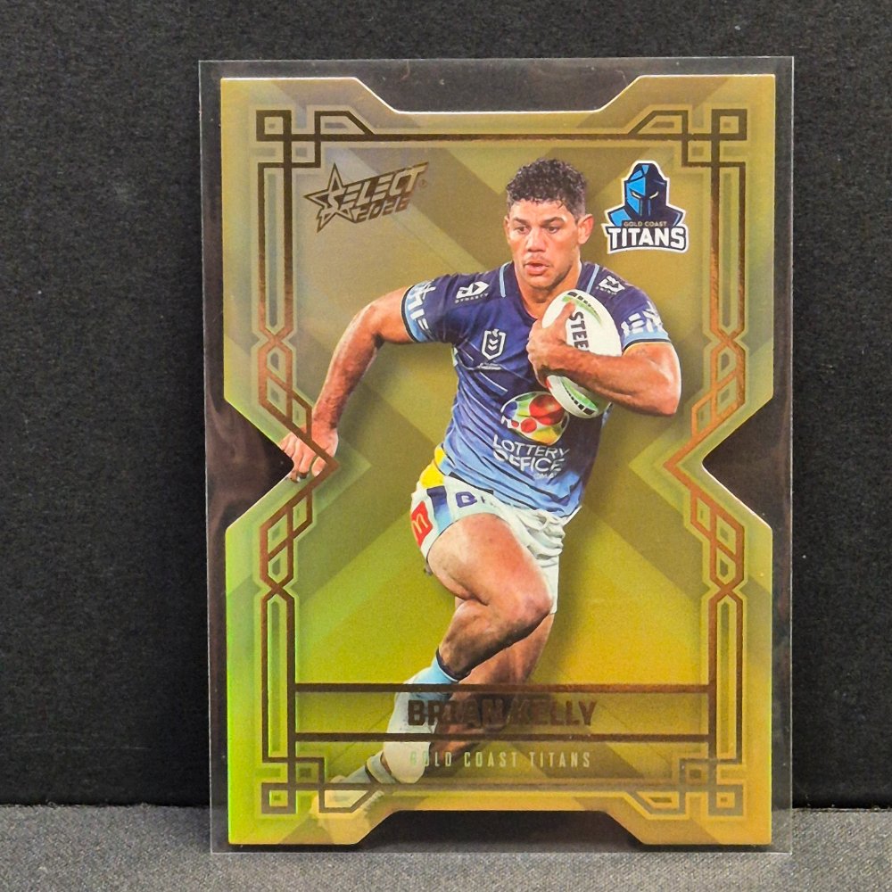 2026 NRL League Heroes Hobby - Colours Diecut - Gold- CDG74 - Brian Kelly