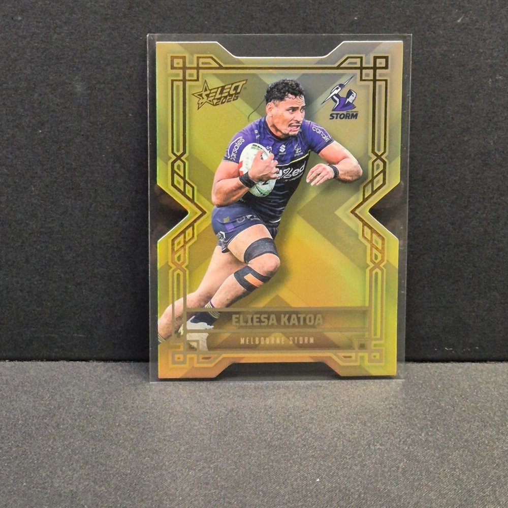 2026 NRL League Heroes Hobby - Colours Diecut - Gold- CDG99 - Eliesa Katoa